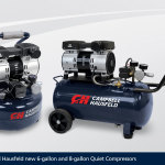 Delivering the power needed to complete common air compressor applications while providing the quiet operation to work virtually anywhere, the new Campbell Hausfeld Quiet Air Compressors — available in 6-gallon and 8-gallon models — offer sound output that is up to 50 percent less than conventional designs. (Photo: Business Wire)