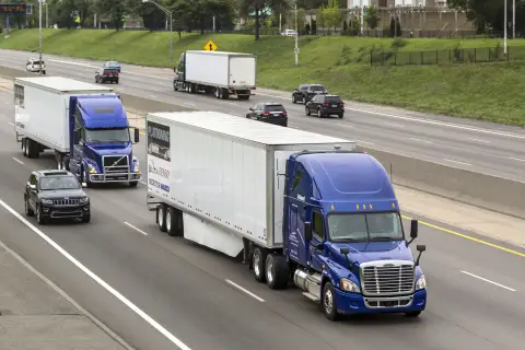 The Peloton platooning system was demonstrated at the ITS World Congress held in September 2014 in Detroit, Michigan. (Photo: Business Wire)