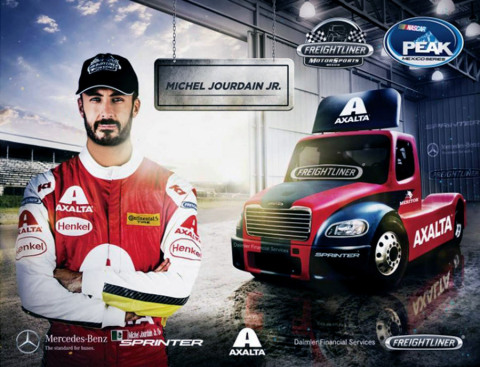Axalta's Imron Elite® coats Michel Jourdain, Jr.’s truck in the NASCAR® PEAK Mexico Series 2017 (Photo: Axalta)