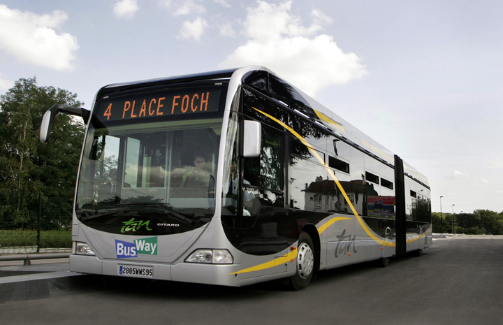 First BusWay vehicles based on MercedesBenz Citaro G Articulated Bus Now 