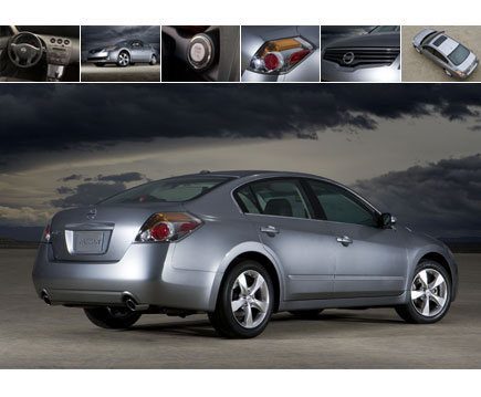  Nissan Altima 3.5 and Honda Accord V-6 At Top of Family Sedan Category