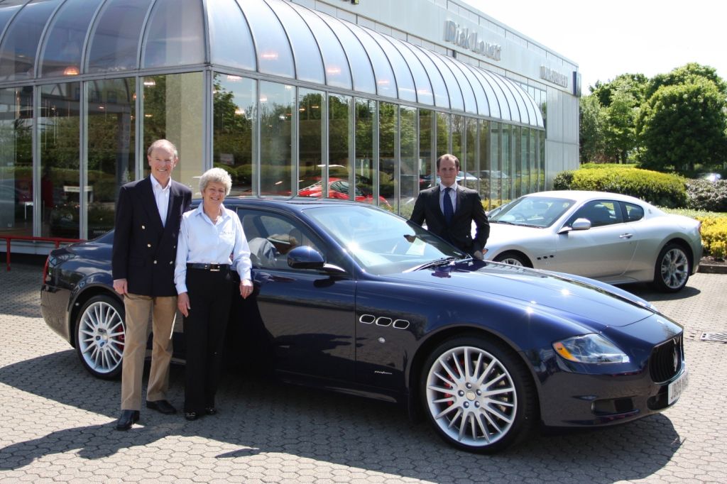 The 1000th car a Maserati Quattroporte Sport GTS in Blu Oceano with Sabbia 