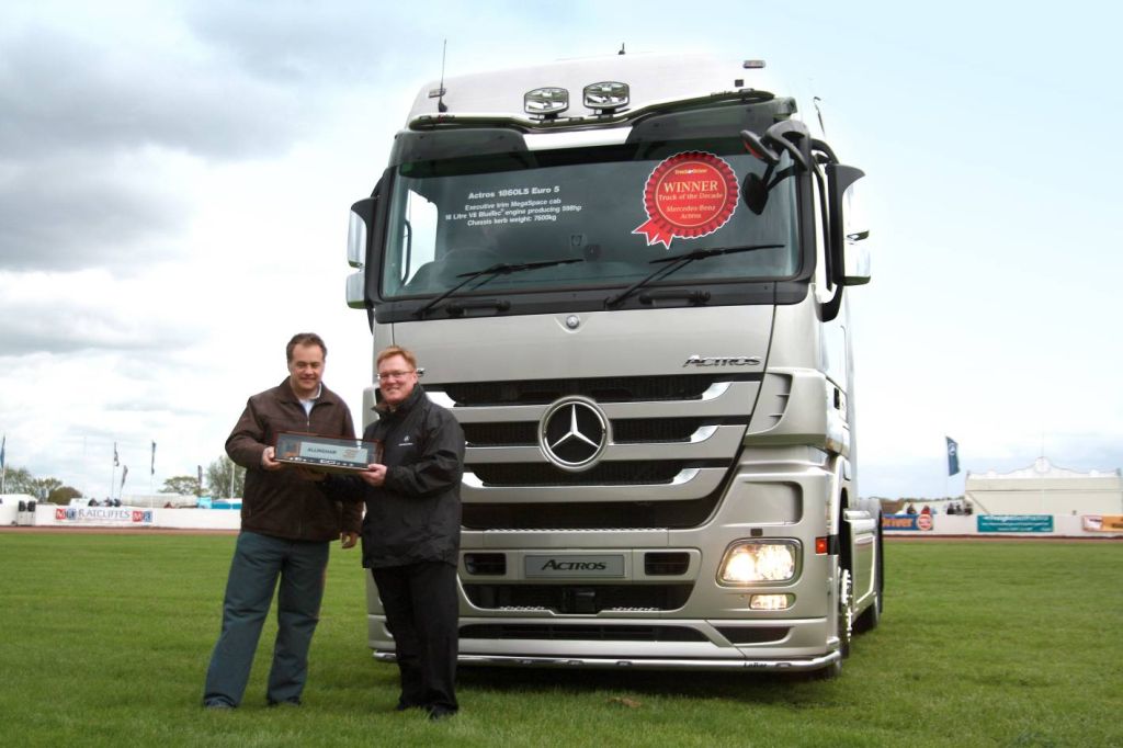 MercedesBenz Actros voted Truck of the Decade in Great Britain