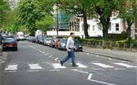 Person crossing the street (select to view enlarged photo)
