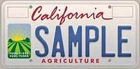california plate (select to view enlarged photo)