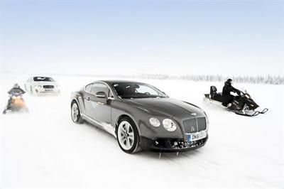 bentley on ice (select to view enlarged photo)
