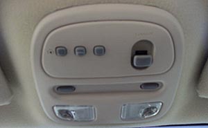 Sunroof and Garage Door Opener controls