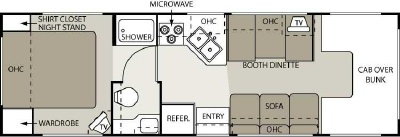 2006 Four Winds Chateau Sport 28A Floorplan