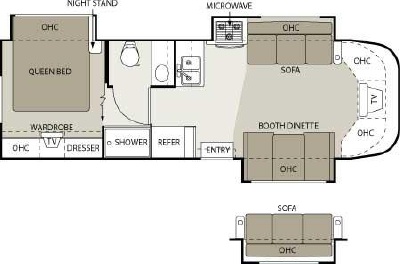 2006 Four Winds Dutchmen Dorado 29BG Floorplan