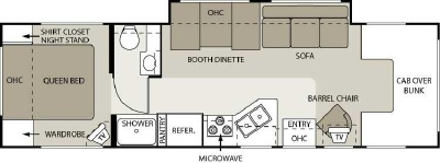 2006 Four Winds Chateau 31P Floorplan