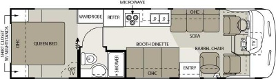 2006 Four Winds Hurricane 30Q Floorplan