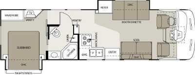 2006 Four Winds Hurricane 31H Floorplan