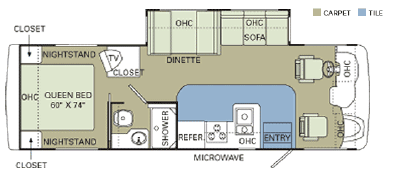 2006 Holiday Rambler Admiral SE 30PBS Floorplan