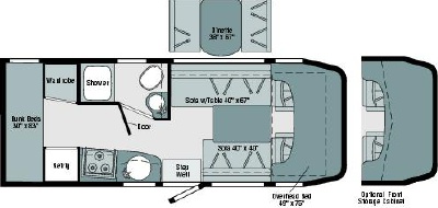 2007 Itasca Navion 23B Floorplan