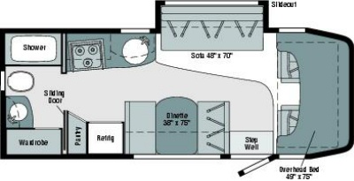 2007 Itasca Navion 23H Floorplan