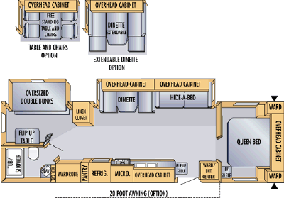 2007 Jayco Eagle 314BHDS Floorplan