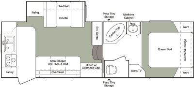 2007 Keystone Laredo 25RK Floorplan