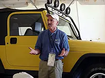Off-road expert Moses Ludel conducts seminar.