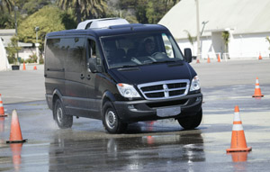 Dodge Sprinter on Skidpad