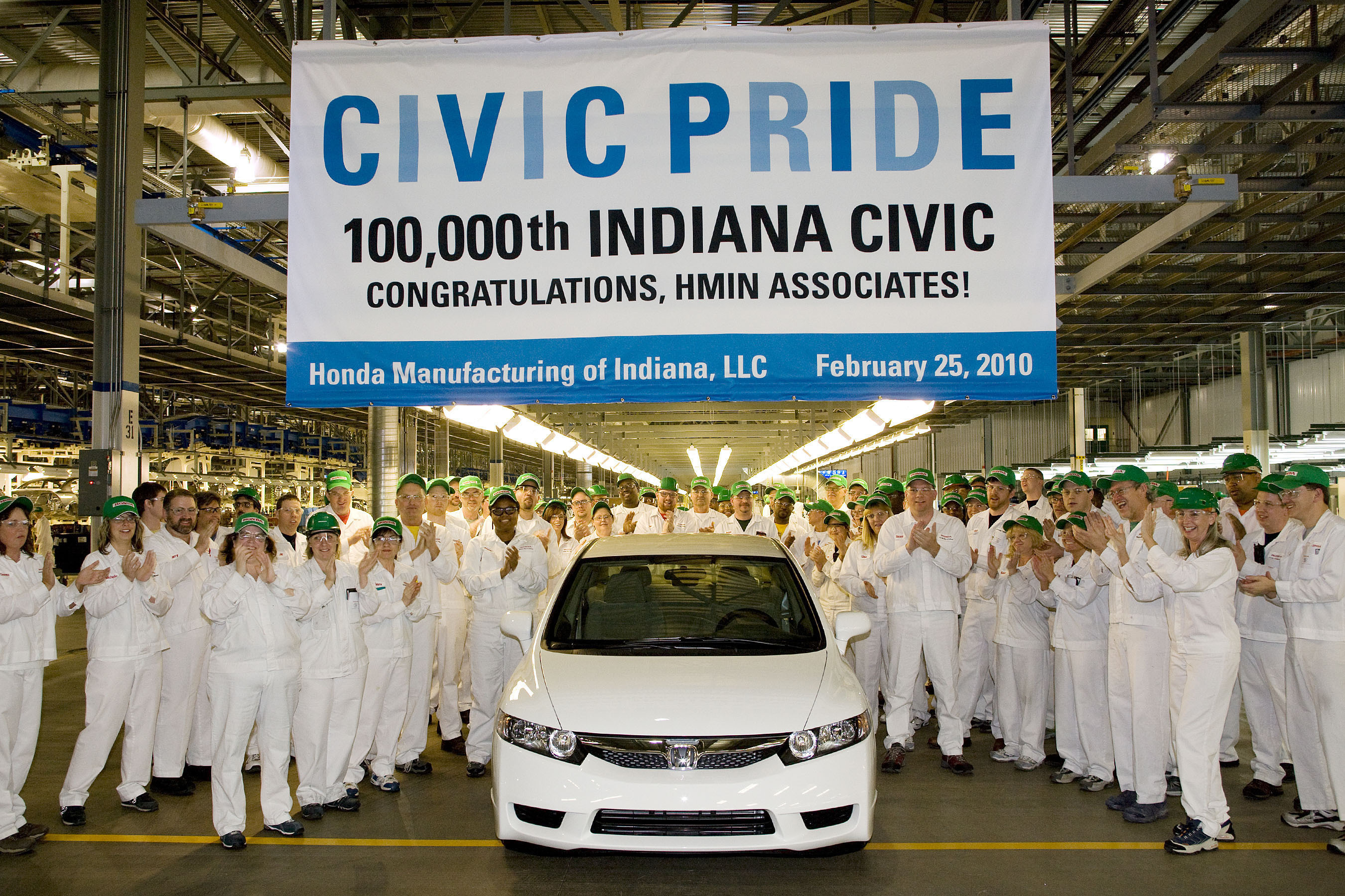 Honda Reaches 100,000-unit Milestone in Indiana with Production of