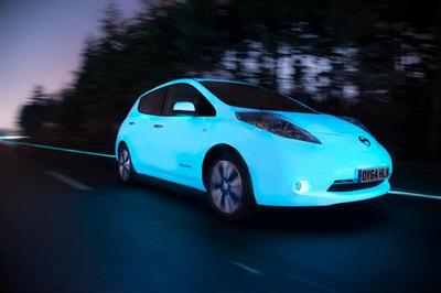 nissan leaf glowing (select to view enlarged photo)