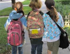 children going to school