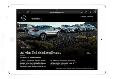 mercedes suv ad (select to view enlarged photo)