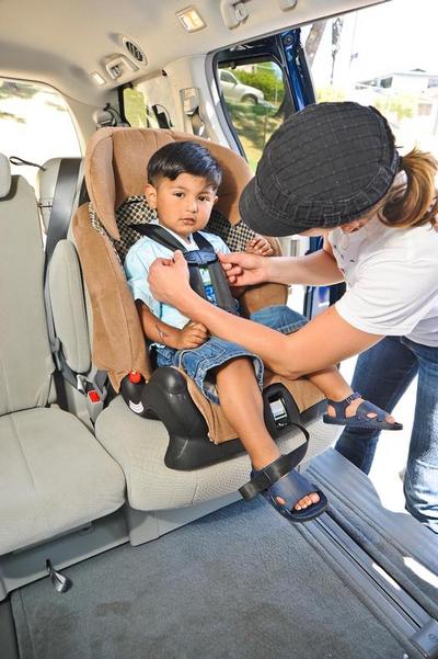 child in car seat (select to view enlarged photo)