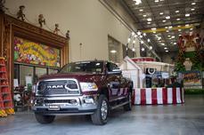 ram truck at parade prep