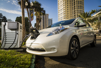 nissan leaf charging (select to view enlarged photo)