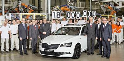 skoda 18 millionth car (select to view enlarged photo)