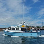 Hot Tuna boat painted with Axalta Imron marine finishes to be featured on “Wicked Tuna” television show. (Photo: Axalta)