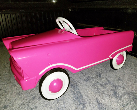Axalta Coating Systems Debuts New Alesta Illusion Powder Coatings During Auction of Restored Pedal Car. (Photo: Axalta)