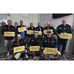 DHL awarded the nine couriers from across the U.S. with the highest scores in its long-term driver safety competition, the Safe-Driving Rodeo, a real-time test of the couriers' defensive driving skills. (Photo: Business Wire)