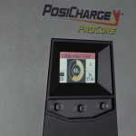 The PosiCharge ProCore displaying a warning message from the new advanced ConnectRx feature (Photo: Business Wire)