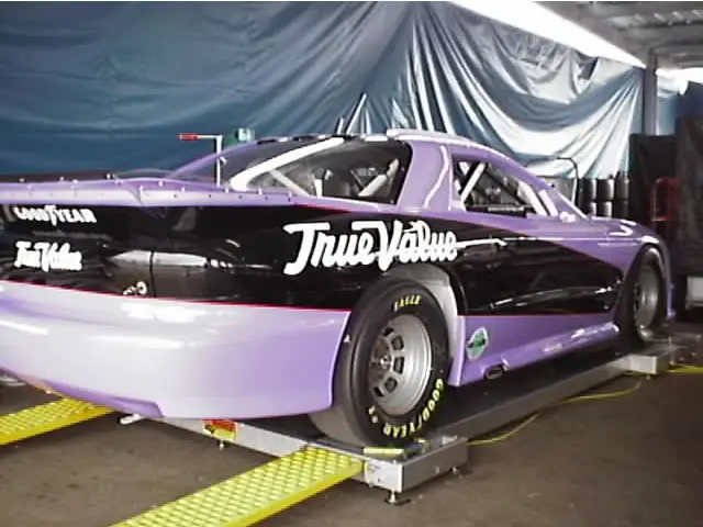 The purple IROC racer Jeff Burton will pilot at Daytona