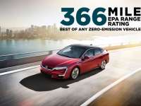 2017 Honda Clarity Hydrogen Fuel Cell Vehicle EPA Rated 366-Mile Range Rating +VIDEO
