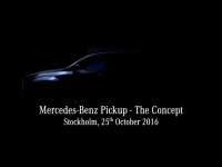 Mercedes-Benz Unveils a Pickup Concept - Watch It Now +VIDEO