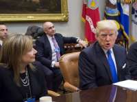 GM CEO Mary Barra Comments on Auto Executives Meeting with President Trump +VIDEO