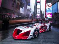 World's First Driverless Electric Racing Car Makes U.S. Debut in New York City