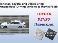 Renesas, Toyota, and Denso Bring Autonomous-Driving Vehicles to Market Faster