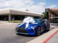 Special Delivery: 2 Million-Dollar 2021 LC 500 Convertible Auctioned for Charity Rolls Home