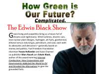 How Green Is Our Future? It's A Complicated Question and Answer! +VIDEO