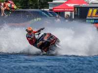 Snowmobiles on open water featured this weekend at BIR