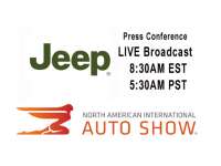 WATCH LIVE From 2018 NAIAS Detroit - Jeep Press Conference +VIDEO