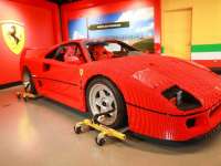 The First-Ever Life-Size Ferrari F40 LEGO® Model Arrives at LEGOLAND® California Resort as Part of Resort's New LEGO Ferrari Build and Race Attraction!