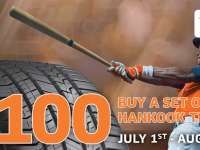 Hankook Tire Announces Summer Savings up to $100 with Great Hit Rebate