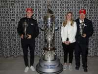BorgWarner Awards Baby Borg Trophy to 2022 Indianapolis 500 Winner Marcus Ericsson BorgWarner Awards Baby Borg Trophy to 2022 Indianapolis 500 Winner Marcus Ericsson
